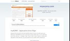 
							         Myacpny.com website. MyACPNY - Application Error Page.								  
							    