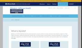 
							         MyAHLink - Abington - Jefferson Health								  
							    