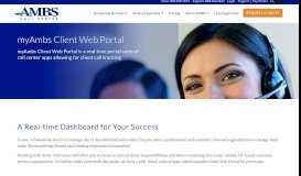 
							         myAmbs Client Web Portal - your data in real-time | Ambs Call ...								  
							    