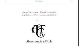 
							         my.anfcorp.com - Employee Login Guidance of Abercrombie and Fitch								  
							    