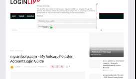 
							         my.anfcorp.com - My Anfcorp hollister Account Login Guide ...								  
							    