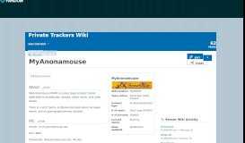 
							         MyAnonamouse | Private Trackers Wikia | Fandom								  
							    