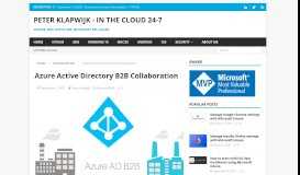 
							         myapps.microsoft.com portal | Peter Klapwijk - In The cloud 24-7								  
							    