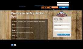 
							         MyArcticSpa.com: Internet Control Portal For Hot Tubs								  
							    