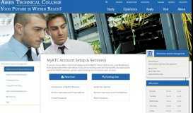 
							         MyATC Account Setup and Recovery - Aiken Technical College								  
							    