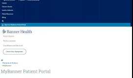 
							         MyBanner Patient Portal - Banner Health								  
							    