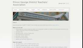 
							         MyBCTF - Prince George District Teachers' Association								  
							    