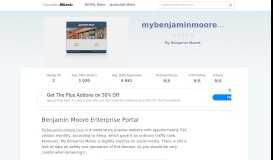 
							         Mybenjaminmoore.com website. Benjamin Moore Enterprise Portal.								  
							    