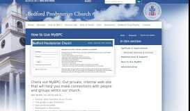 
							         MyBPC Login Information | Bedford Presbyterian Church								  
							    