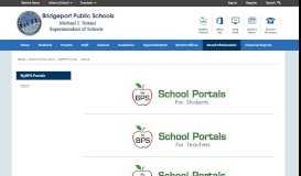 
							         MyBPS Portals - Bridgeport Public Schools								  
							    