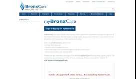 
							         myBronxCare | BronxCare Health System								  
							    