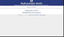
							         MyBrookdale NetID Password Management								  
							    
