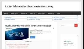 
							         myBSC Login- Bryant and Stratton Student Portal								  
							    