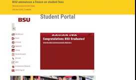 
							         | MyBSU Student Portal - Bridgewater State University								  
							    