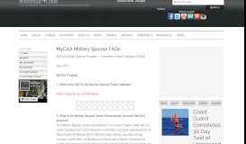 
							         MyCAA Military Spouse FAQs - MilitarySpot.com								  
							    