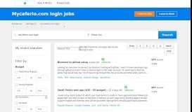 
							         Mycaferio.com login Jobs, Employment | Freelancer								  
							    