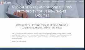 
							         MyCare - Mayo Clinic Access for Canadians |								  
							    
