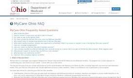 
							         MyCare Ohio FAQ - Ohio Medicaid Consumer Hotline								  
							    