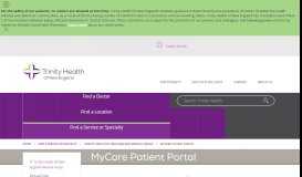 
							         MyCare Patient Portal - MyCare - Johnson Memorial Hospital, Stafford ...								  
							    