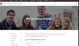 
							         MyCarleton Portal - Information Technology ... - Carleton University								  
							    