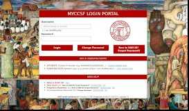 
							         myCCSF Login Portal - powered by PortalGuard								  
							    