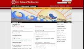 
							         MyCCSF Mobile Home Page - San Francisco - City College of San ...								  
							    