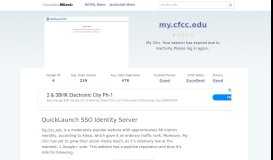 
							         My.cfcc.edu website. QuickLaunch SSO Identity Server.								  
							    