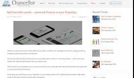 
							         MyChancellor portal — personal finance at your fingertips - Chancellor ...								  
							    