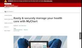 
							         MyChart best features - Ohio State Wexner Medical Center								  
							    