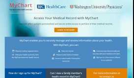 
							         MyChart | BJC HealthCare & Washington University Physicians								  
							    