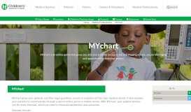 
							         MYchart | Children's Healthcare of Atlanta								  
							    