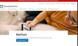 
							         MyChart | Cleveland Clinic								  
							    