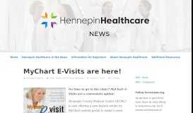 
							         MyChart E-Visits are here! | Hennepin Healthcare News								  
							    