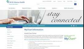 
							         MyChart Information | CHI St. Alexius Health North Dakota								  
							    