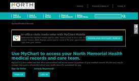 
							         MyChart Medical Records - North Memorial Health								  
							    