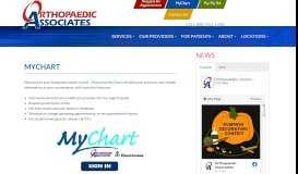
							         MyChart - Orthopaedic Associates								  
							    