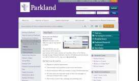 
							         MyChart | Parkland Health & Hospital System								  
							    