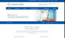 
							         MyChart Patient Portal | CaroMont Health in Gastonia								  
							    