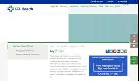 
							         MyChart Patient Portal | SCL Health								  
							    