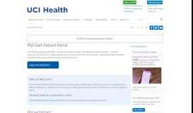 
							         MyChart patient portal | UCI Health | Orange County, CA								  
							    