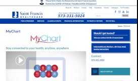 
							         MyChart - Saint Francis Healthcare System								  
							    