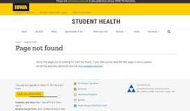 
							         MyChart - Student Health | The University of Iowa								  
							    