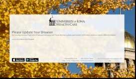 
							         MyChart - University of Iowa Hospitals & Clinics								  
							    