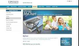 
							         MyChart | Upstate Patient Care |SUNY Upstate Medical University								  
							    