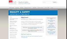 
							         MyChart | UTMB Quality | UTMB Health - UTMB.edu								  
							    