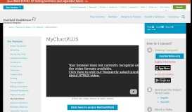 
							         MyChartPLUS - Patient Portal | Hartford Hospital								  
							    