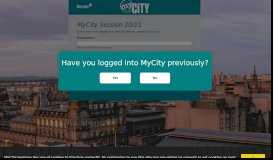 
							         MyCity: User login								  
							    