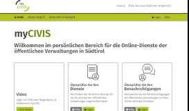 
							         myCIVIS: home - Südtiroler Bürgernetz								  
							    