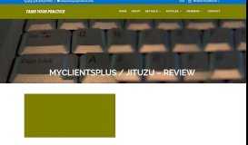 
							         MyClientsPlus / Jituzu - Review - Tame Your Practice								  
							    