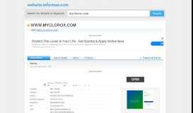 
							         myclorox.com at Website Informer. Clorox. Visit My Clorox.								  
							    